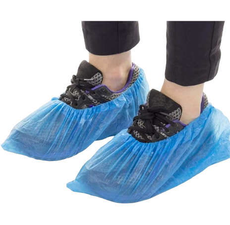 Disposable plastic shoe cover